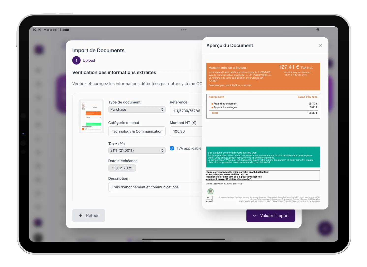 OCR comptable Novadesko - factures et justificatifs