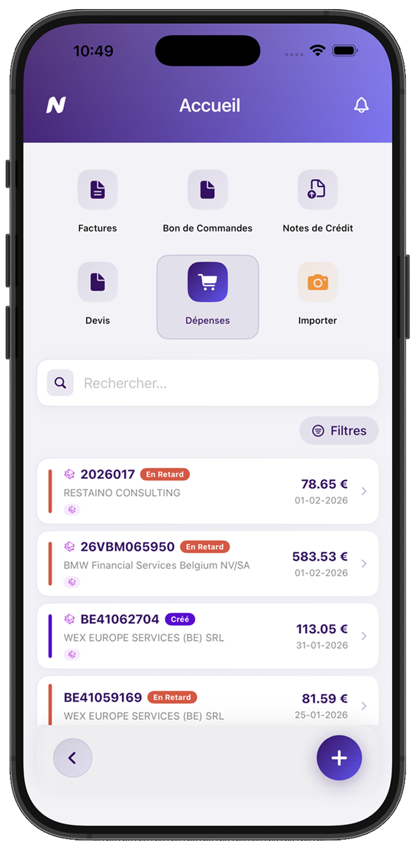 Carnet client mobile Novadesko