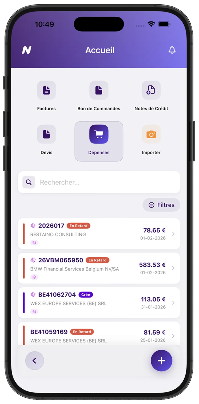 Carnet client mobile Novadesko