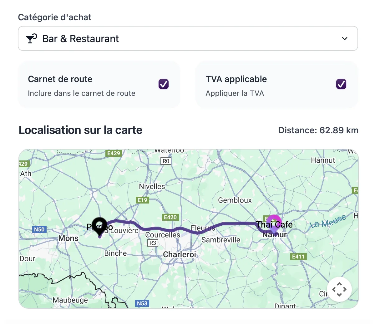 Automatic trip logging