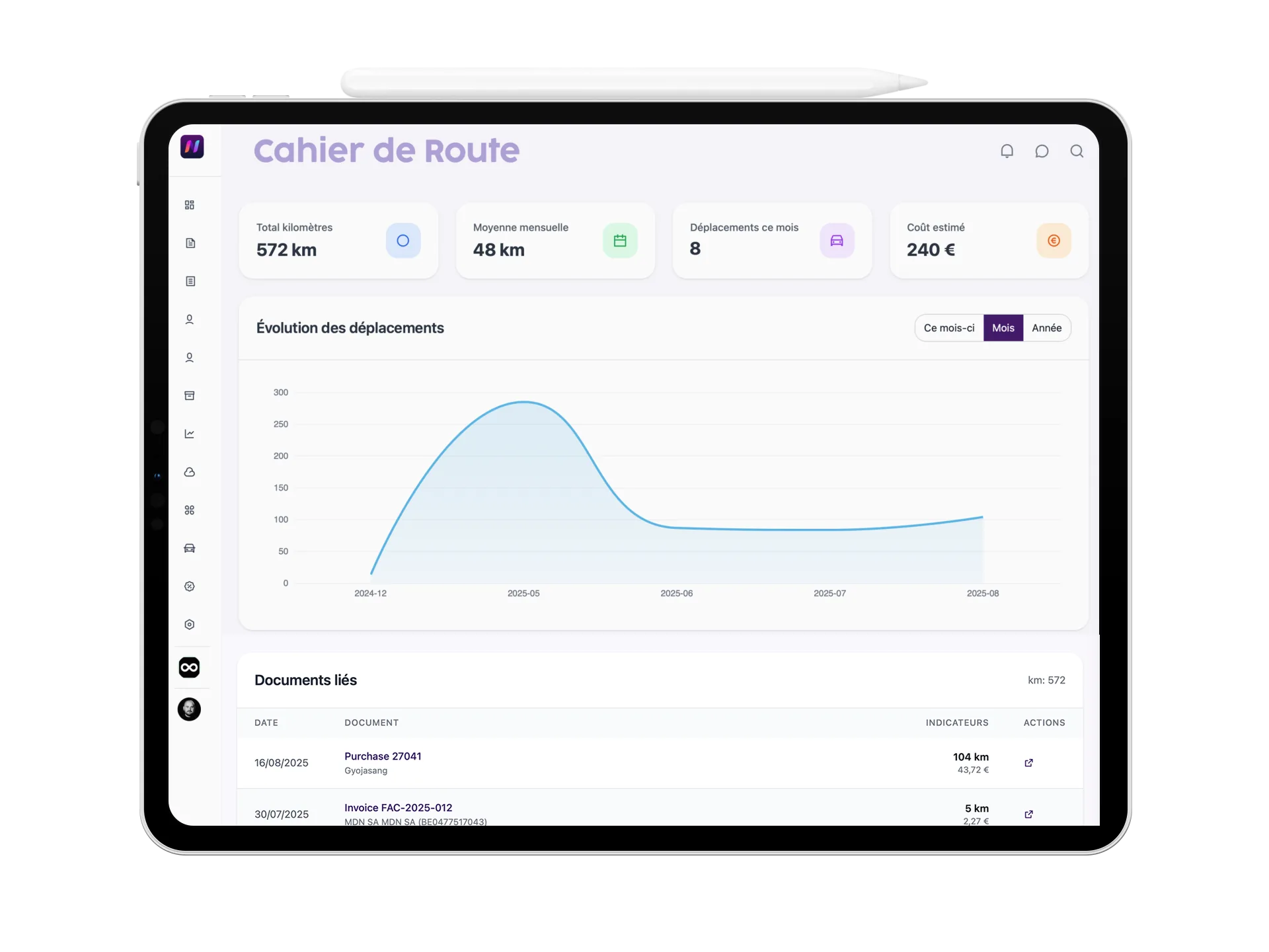 Preview of Route Sheet module
